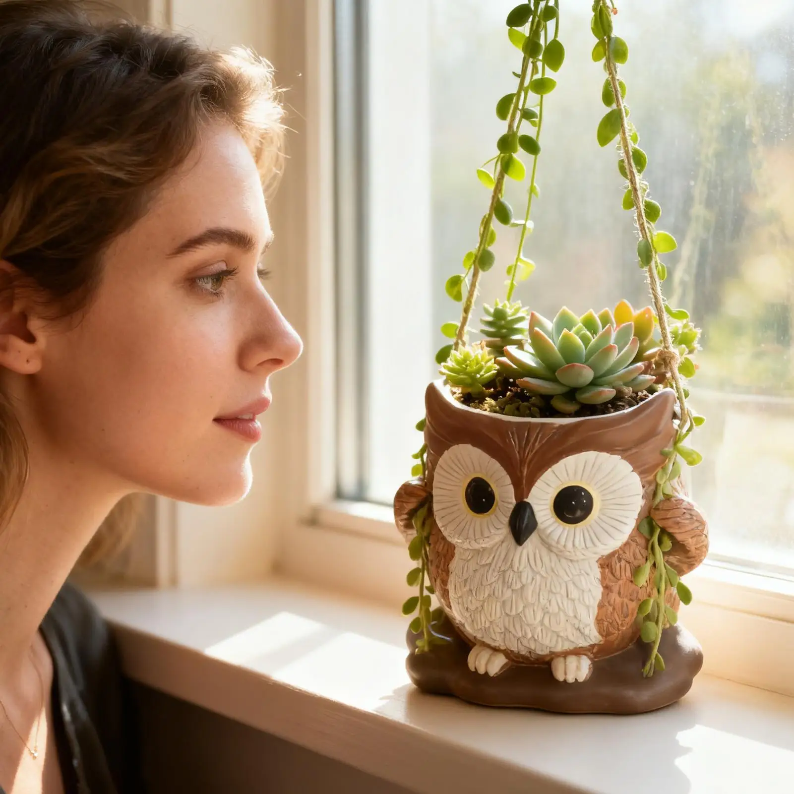 

Office Owl Flower Pot Succulents Cactus Flowerpot Cute Owl Succulents Flower Pot Cute Animal Flowerpot Cactus Plants Planters