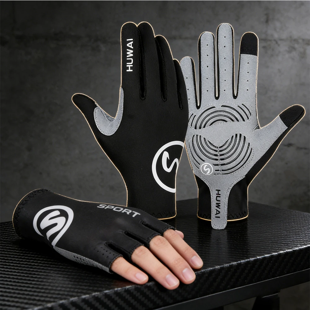 Vollfinger-Fahrradhandschuhe für Frühling und Sommer, rutschfest, atmungsaktiv, langlebig, verschleißfest, bequem für Rennrad, MTB, Outdoor-Fahrten
