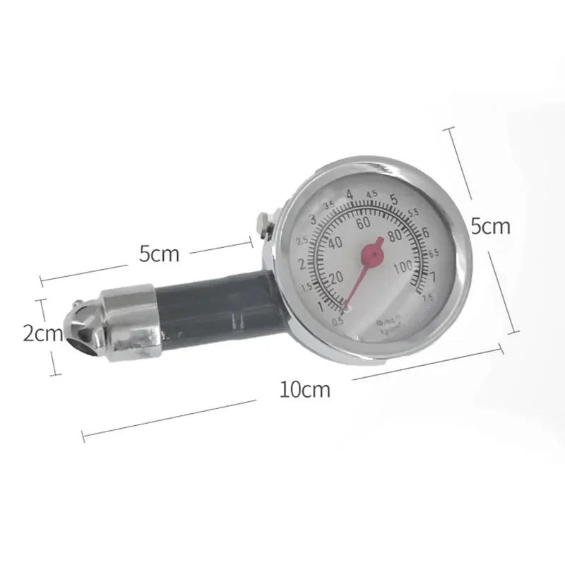 Stainless Steel Car Tire Pressure Gauge Can Deflate High-precision Tire Measurement Multi-functional Boxed Tire Pressure Gauge