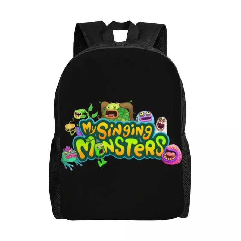 Custom My Singing Monsters Backpack for Women Men School College Students Bookbag Fits 15 Inch Laptop Bags