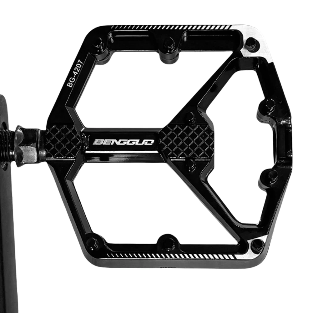 

Double DU Bearing Bicycle Ultralight Pedal Aluminum Alloy Bicycle Wide Platform Pedal Cycling Platform Pedal for Outdoor Riding