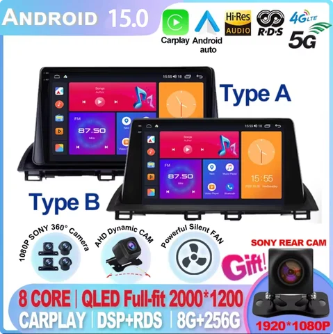 10 best selling car radio android mazda 3 - №3
