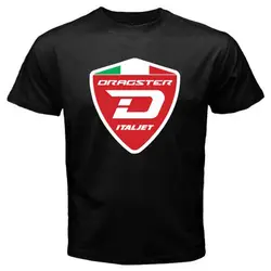 Italjet Dragster Logo motocykla czarny t-shirt męski rozmiar S do 3XL