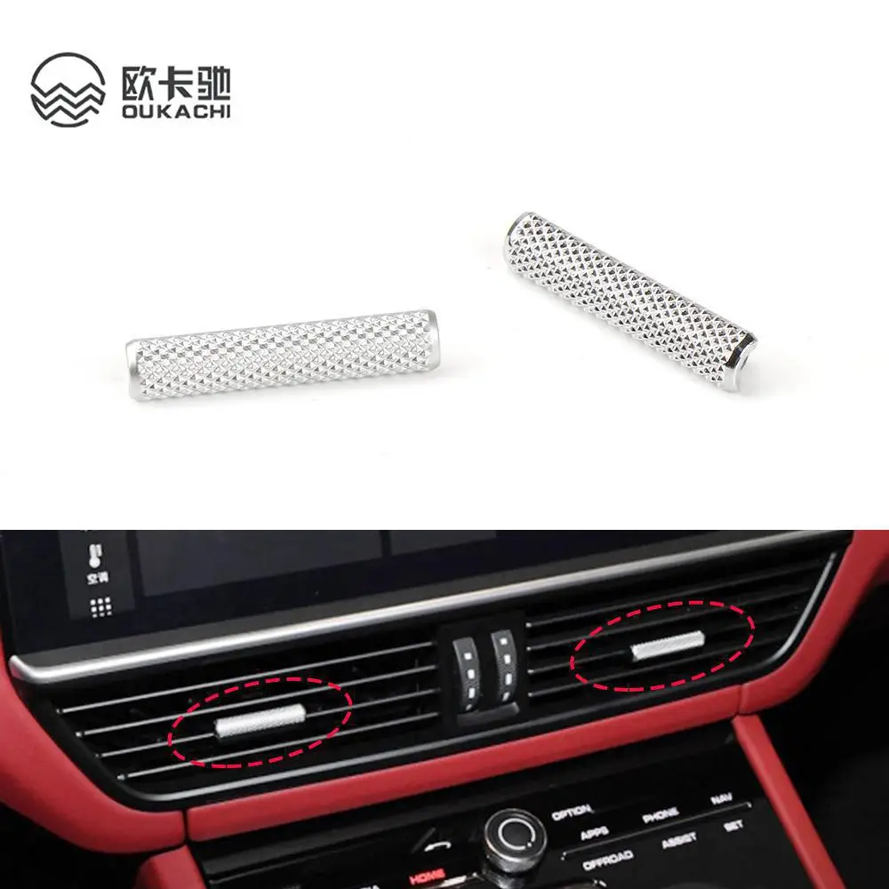 For Porsche Cayenne 2017-2021 Air Vent Strip Toggle Auto Car Interior Decoration