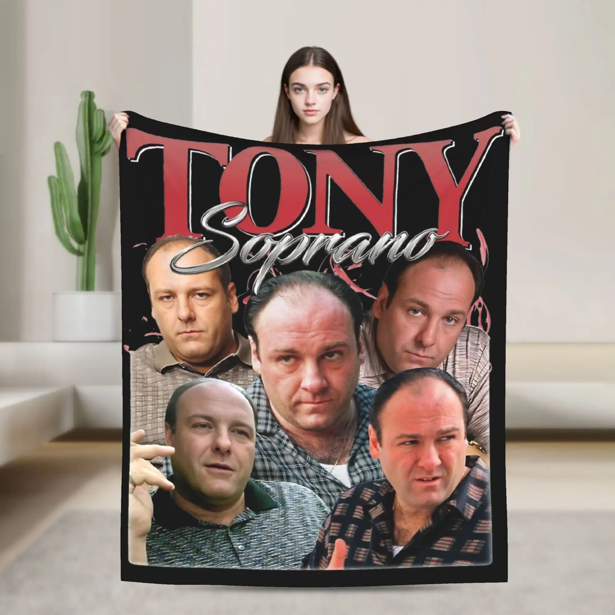 Tony Soprano Blanket Fleece  Winter  Portable Ultra-Soft Throw Blankets for Bedding Car Bedspreads