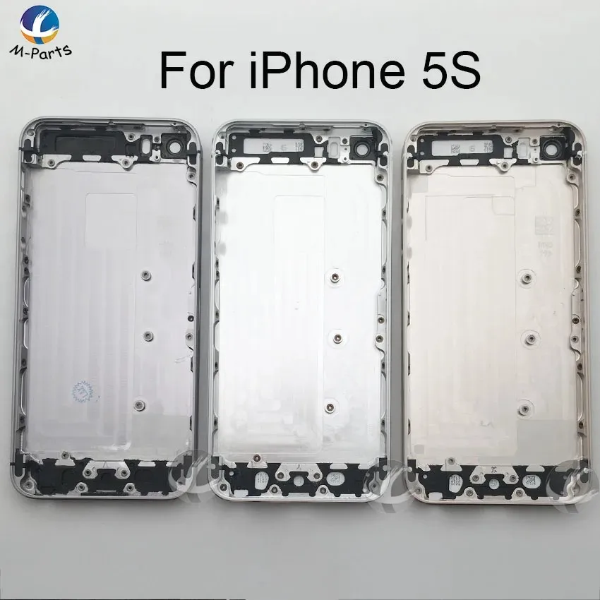 For iphone 5 5S SE Back Housing Metal Rear Cover Battery cover Lid Door Chassis Frame OEM AAA + Free Battery Sticker Tool