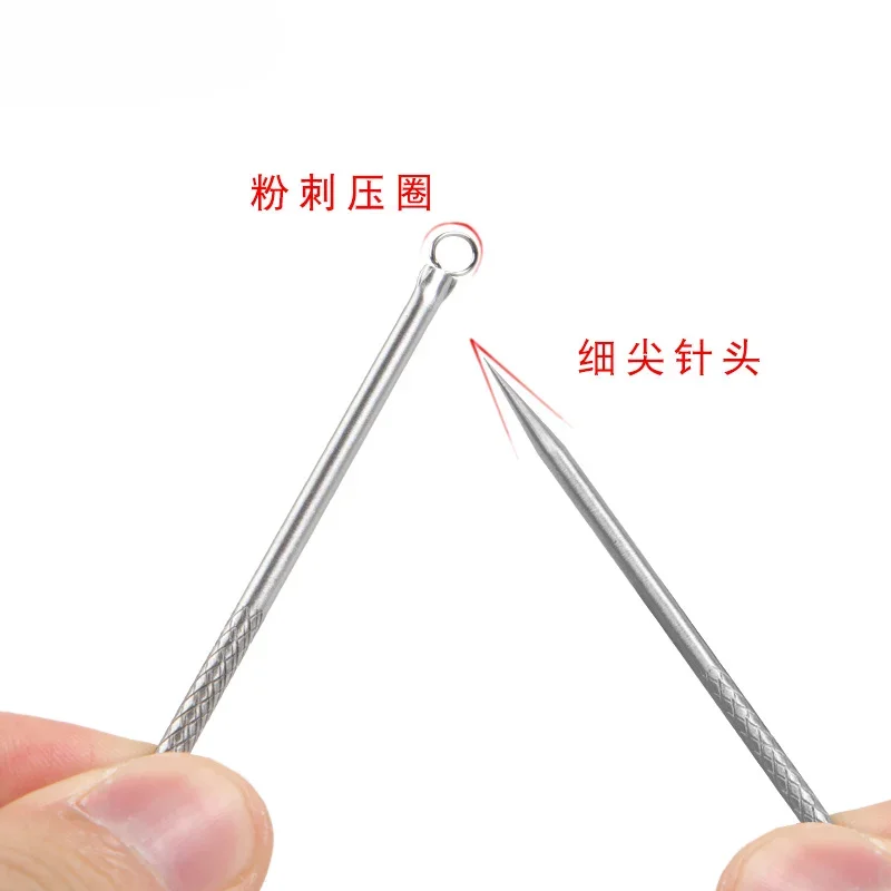 1pc Stainless Steel Blackhead Comedone Acne Blemish Extractor Remover Face Skin Care Pore Cleaner Needles Remove Tools