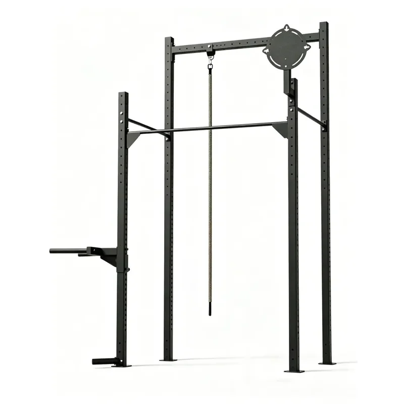 Backyard Multi-Function Freestanding Stainless Steel Climbing Rope Trainer for Strength Training and Outdoor Fitness