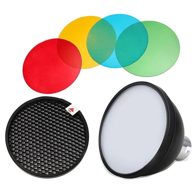 Godox AD-S11 фильтр цветных гелей Honeycomb Grid + AD-S2 Standard Reflector Soft Diffuser для Witstro AD-360 II AD360II AD180 AD200