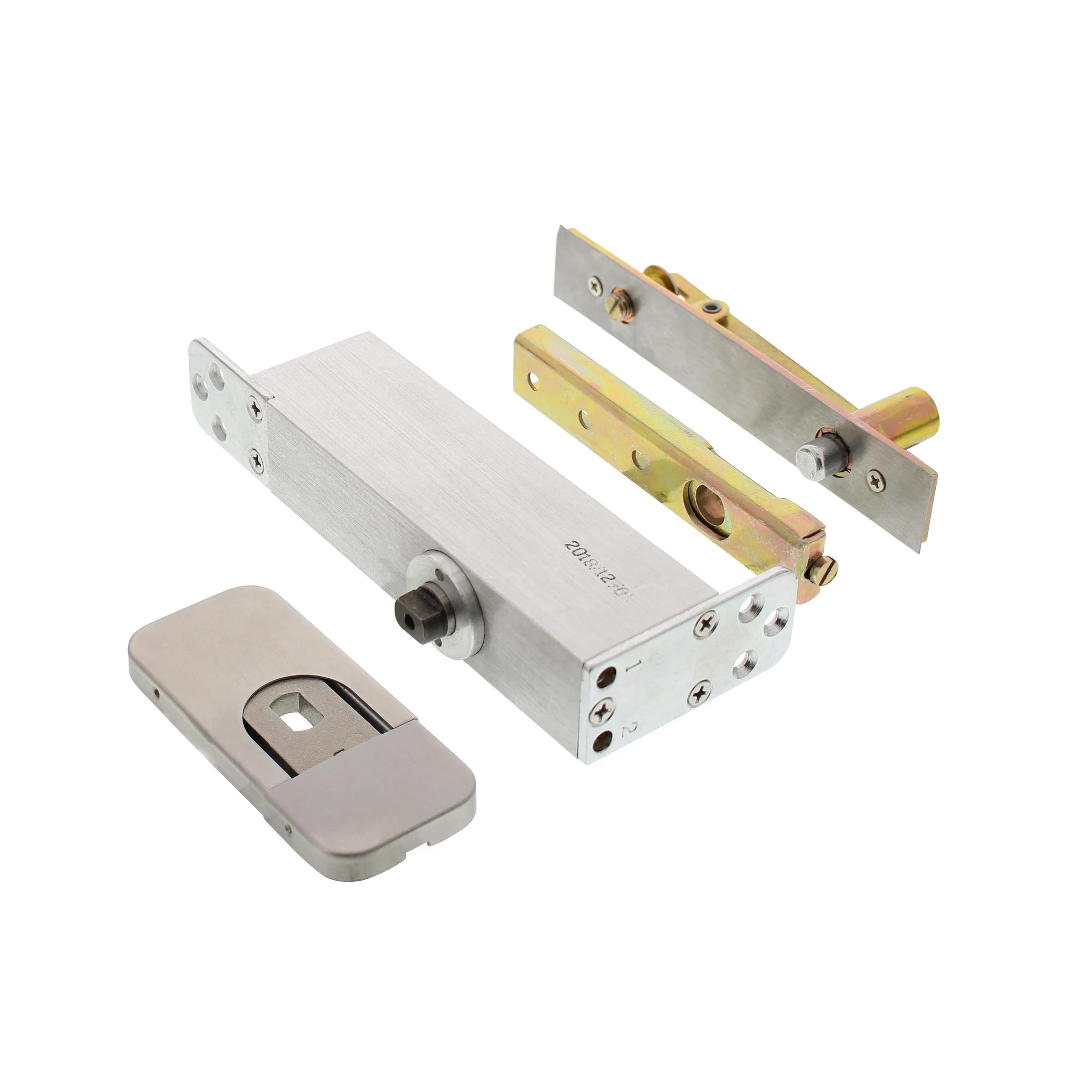 Hydraulic Buffer Hinges 90 Degree Positioning Self Closing Wooden Door Invisible Door Hidden Hinge Set for 75kg Door