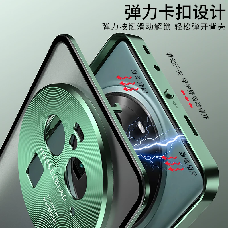 غلاف من سبائك الألومنيوم لـ oppo Finد x6 pro ، إطار معدني ، غطاء خلفي من الأكريليك غير اللامع للعثور على x6 ، x6 pro