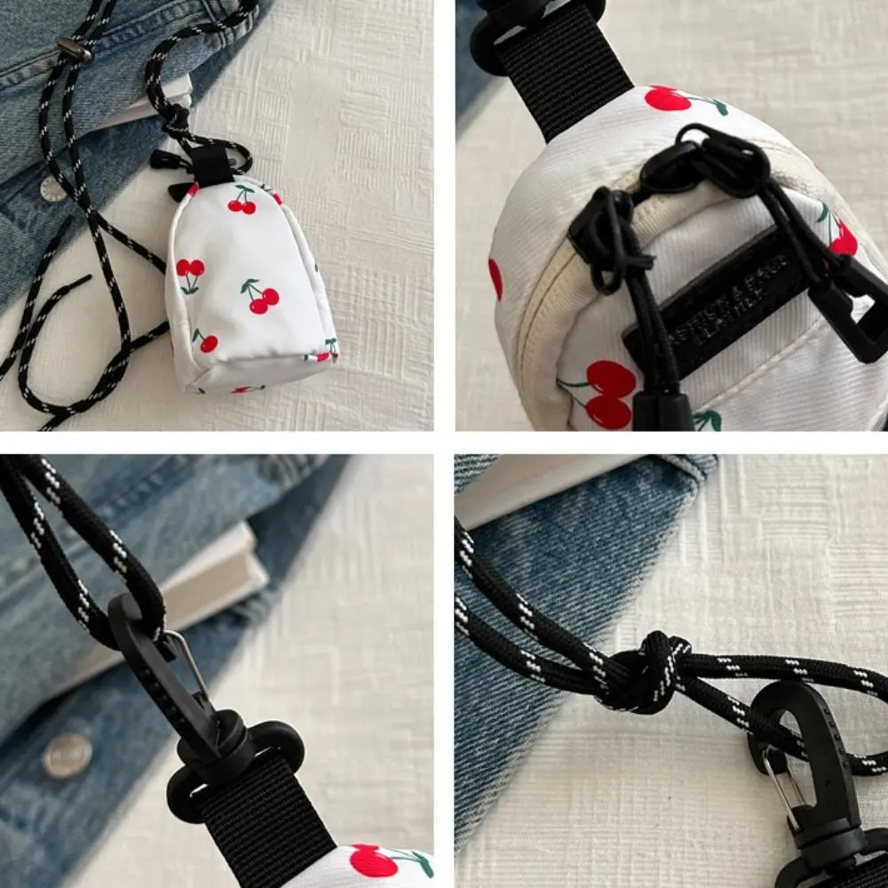 المحمولة عملة الحقيبة قماش عملة المحفظة الحبل ليتل ديزي محفظة صغيرة الكورية نمط الكرز حقيبة تخزين صغيرة حقيبة كروسبودي