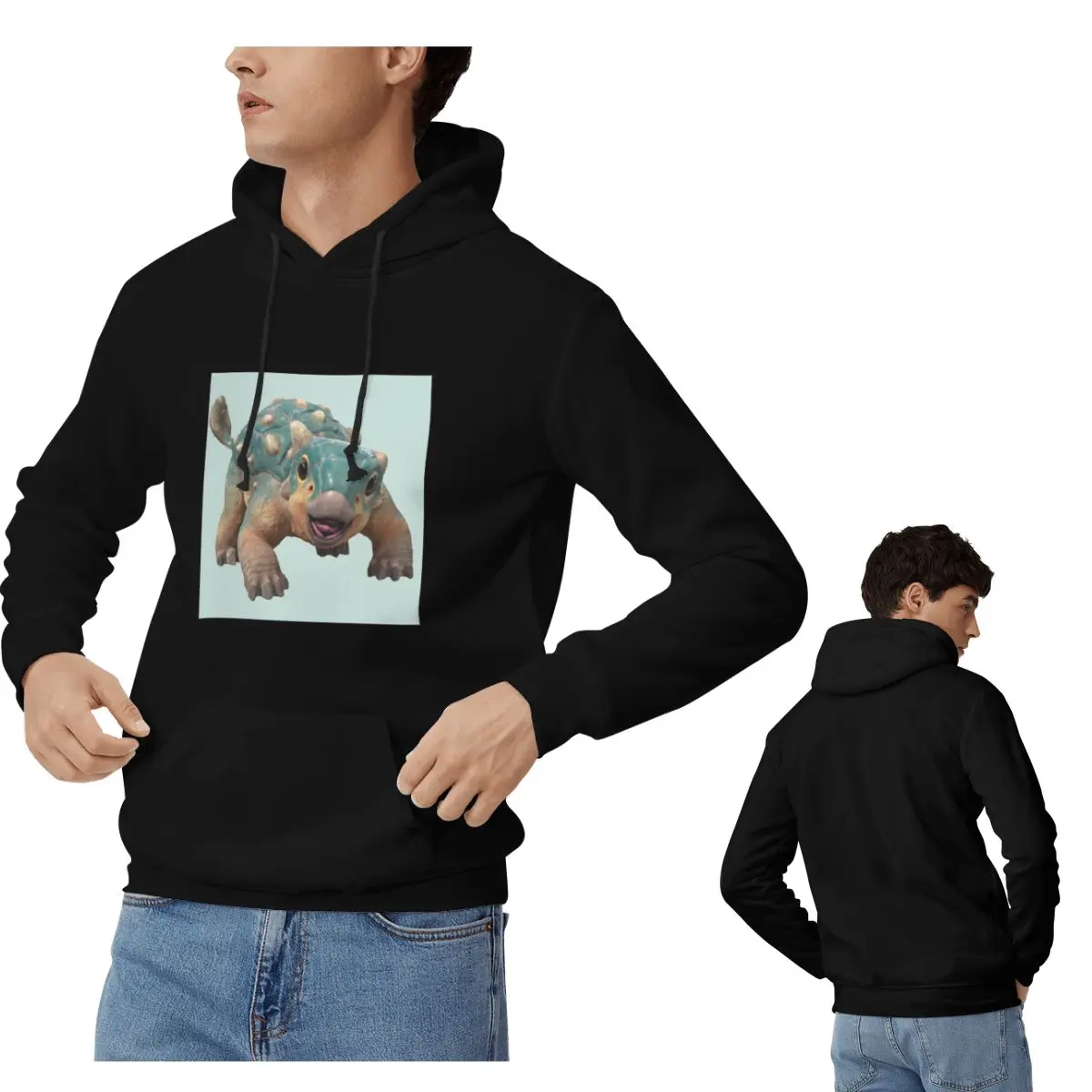 

Bumpy Ankylosaurus Magniventris Hoodies Men's Women Casual Pullover Sweatshirt Hip Hop Long Sleeve Hooded Autumn Winter