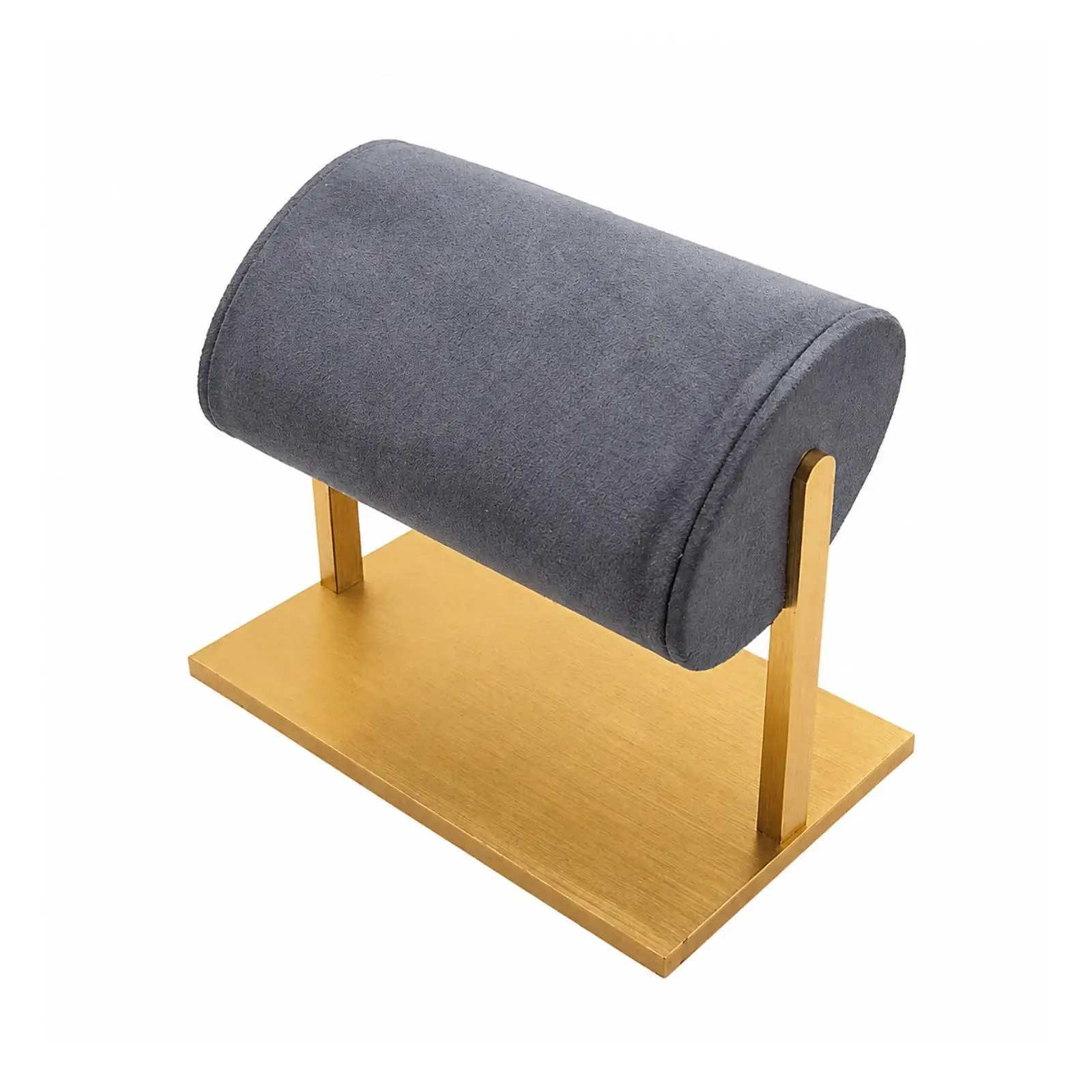 Jewelry Organizer Display Stand for Watches Bracelets Necklaces Earrings with Padded Flocked Bar Metal Base Showcase