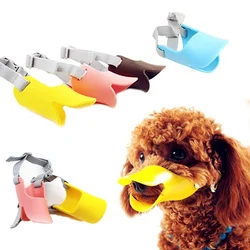 Duckbill Dog Muzzles for Teddy Yokie Anti-biting Barking Chewing Adjustable Mouth Muzzles for Small Medium Large Extra Dogs Pet