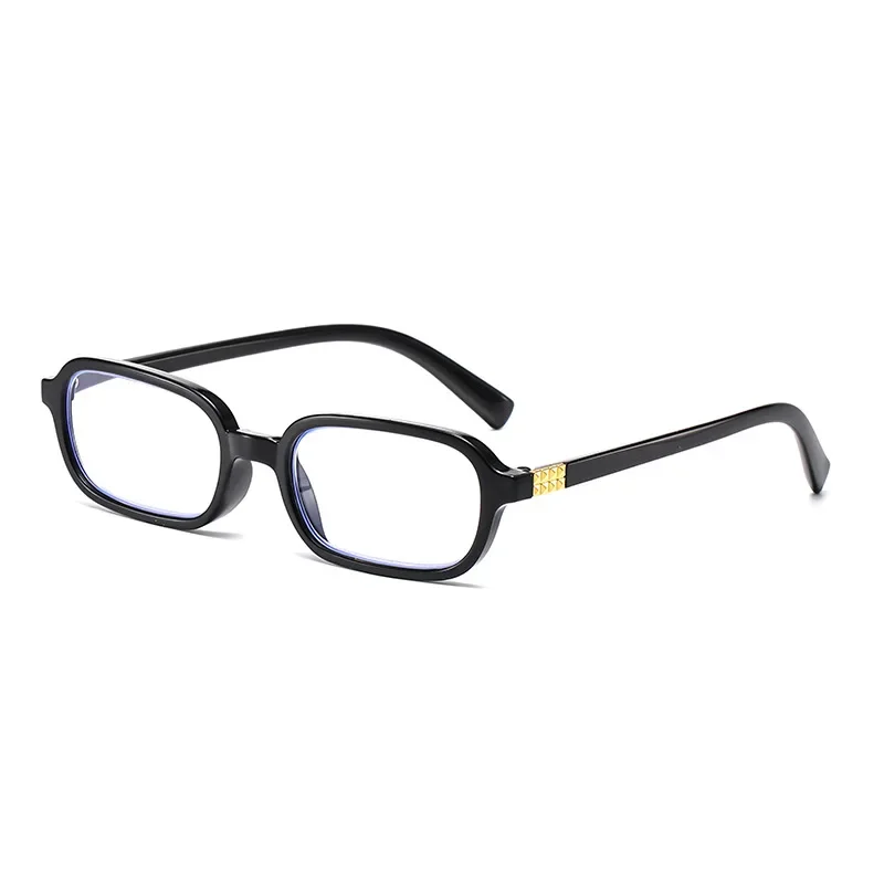 Lunettes de lecture carrées à petit cadre pour femmes, lunettes de presbytie imprimées, anti-lumière bleue, hypermétropie ultra légère, mode de luxe