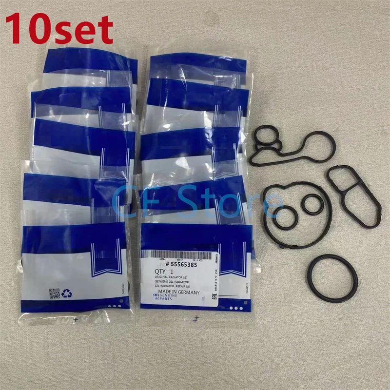 10set New Oil Cooler Gaskets 55565385 For 2011-2015 Chevy Cruze Sonic 1.4 Trax 55568536 55568539 55566784