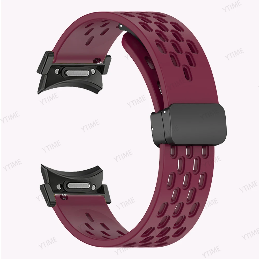 Ремешок силиконовый для Samsung Galaxy Watch 5 Pro 45 мм, браслет с магнитной застежкой для Galaxy Watch 6 5 4 44 мм 40 мм, 43 47 мм