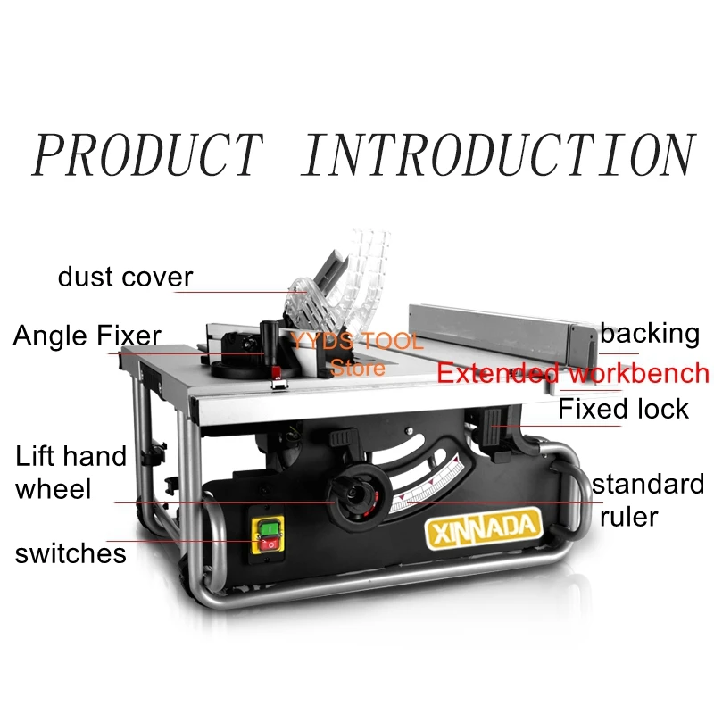 T8 table saw 2200W 10 inch precision wood floor household panel electric chainsaw