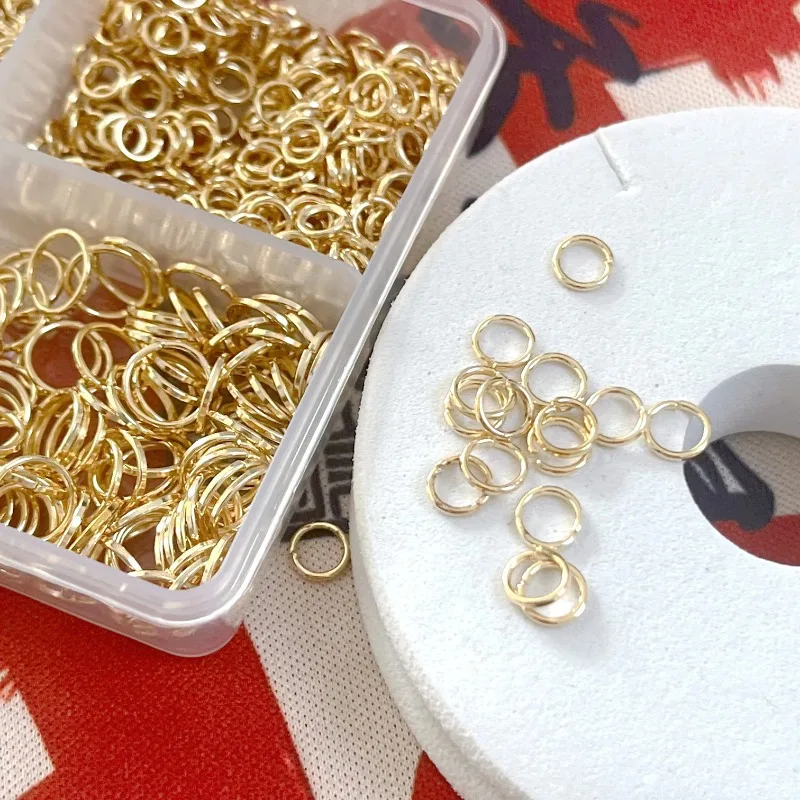 3/4/5/7mm Biegeringe für Schmuckherstellung Silberne Offene Biegeringe für Ohrringe und Schlüsselanhänger (1500 Stück) – Detail 1