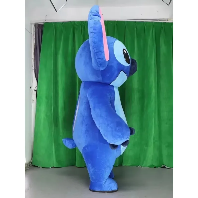 Stitch ปาร์ตี้ฮาโลวีนผู้ใหญ่ชุดตุ๊กตาพอง Mascot เครื่องแต่งกายโฆษณาพิธี Lilo & Stitch คอสเพลย์