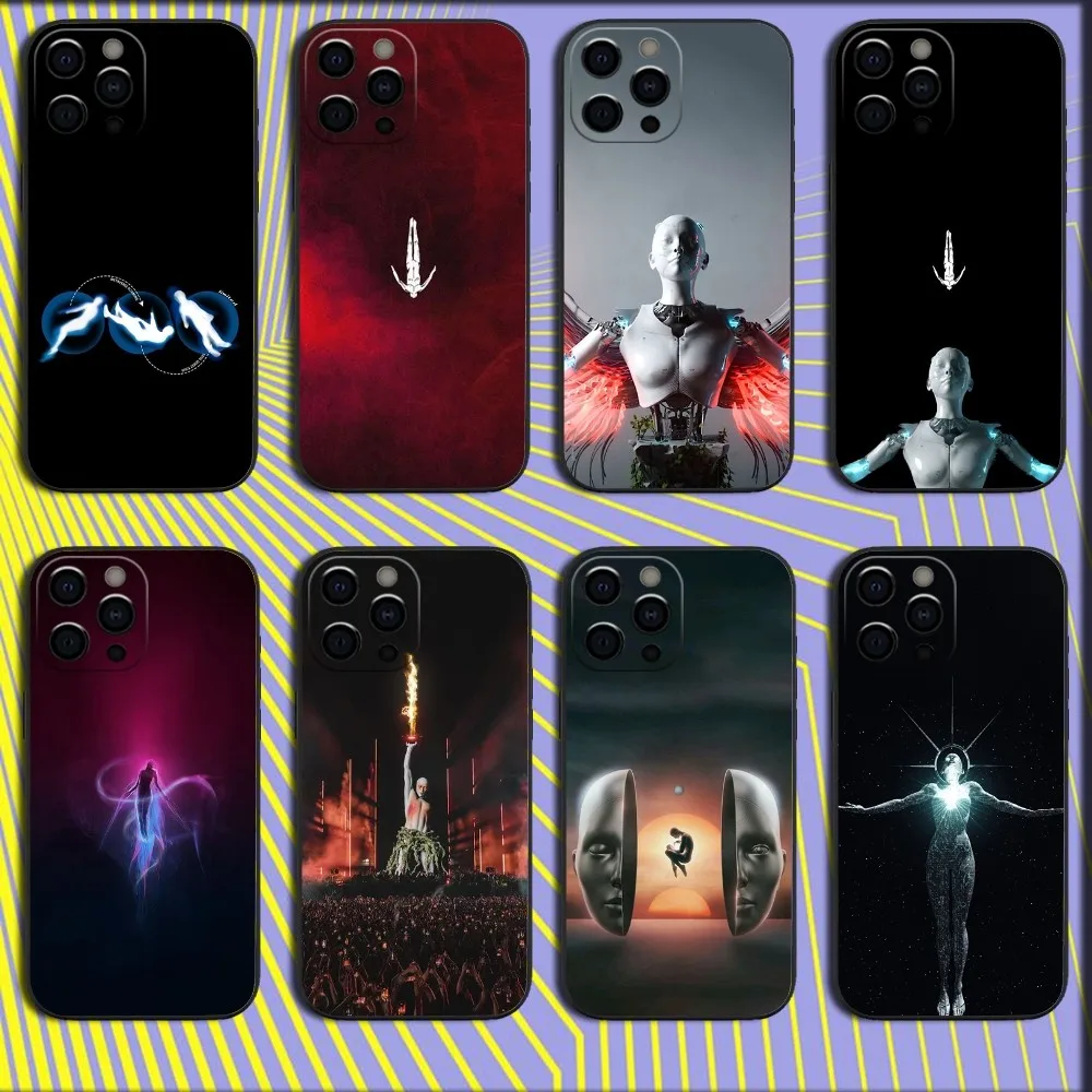 DJ A-Afterlife Anyma Phone Case For iPhone 16,15,14,13,12,11,Pro,X,XS,Max,XR,Plus,Mini Soft Black Cover