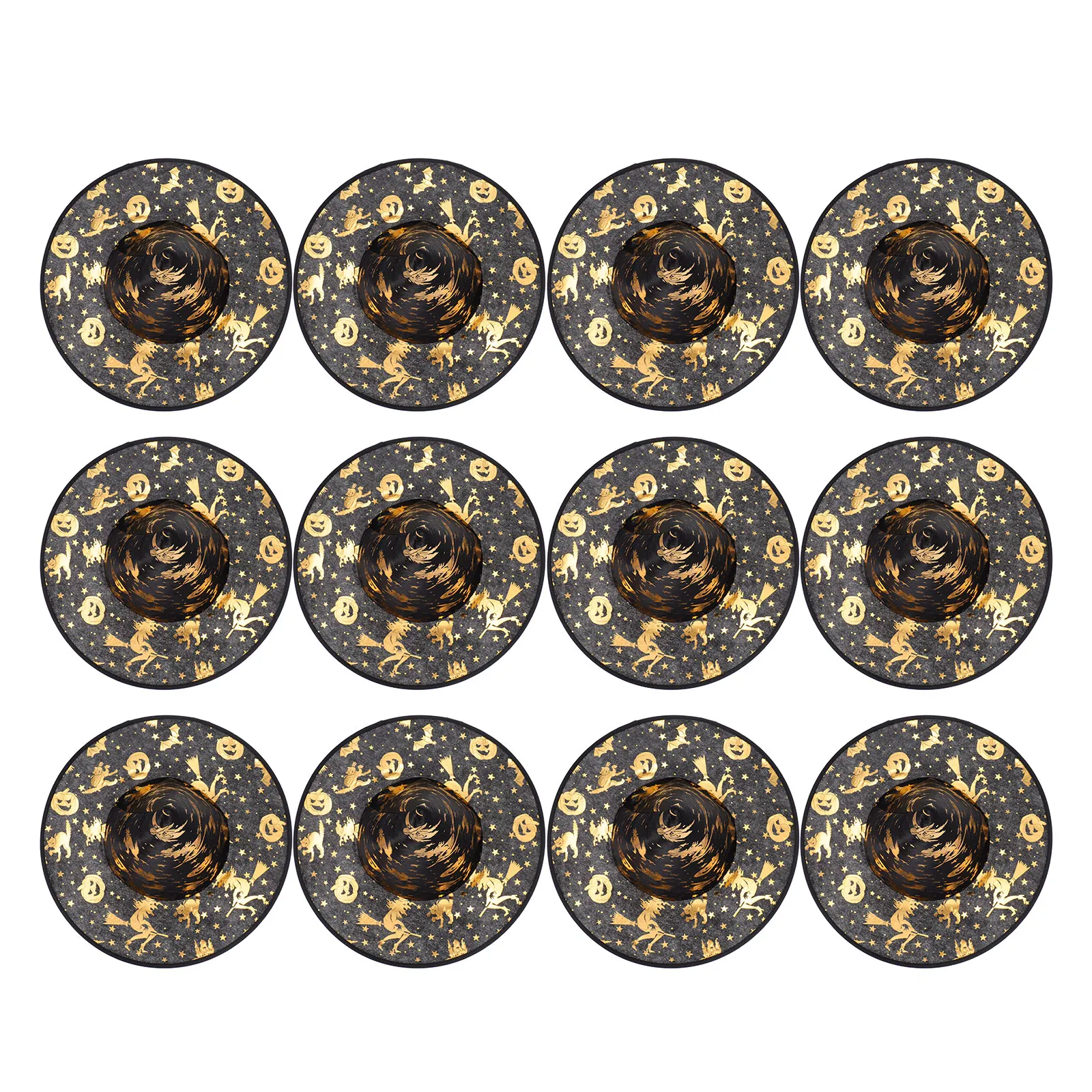 

12Pcs Witch Costume Party Accessories Stage Halloween Party Show Prop Decor Witch Cap Long Lasting Quality Kids Cap