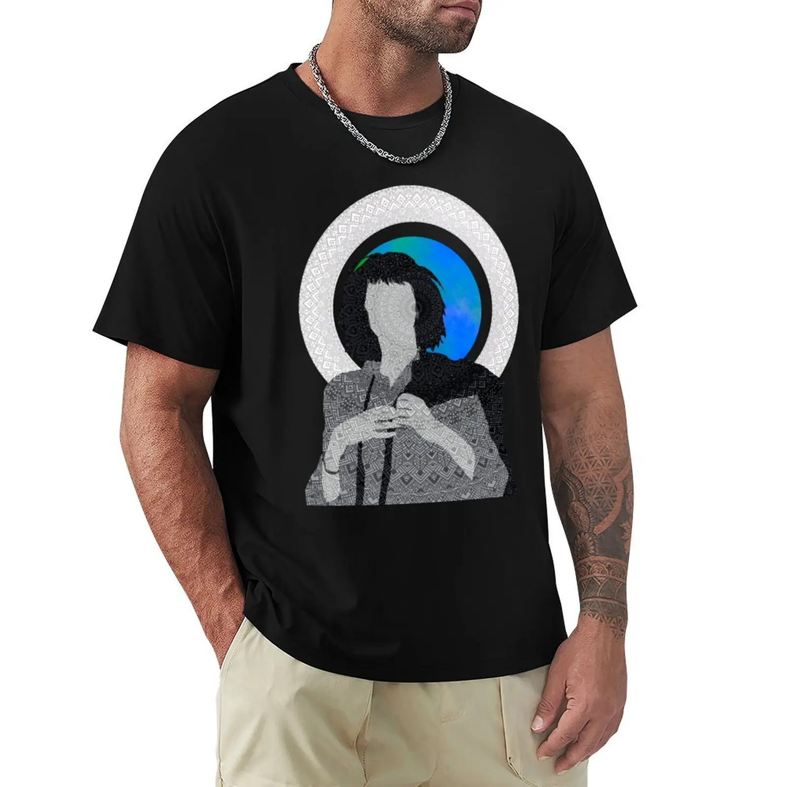 

Gifts Idea Patti Visual Smith Artist Gift For Birthday T-Shirt Plus Size Basic Short Sleeve Top