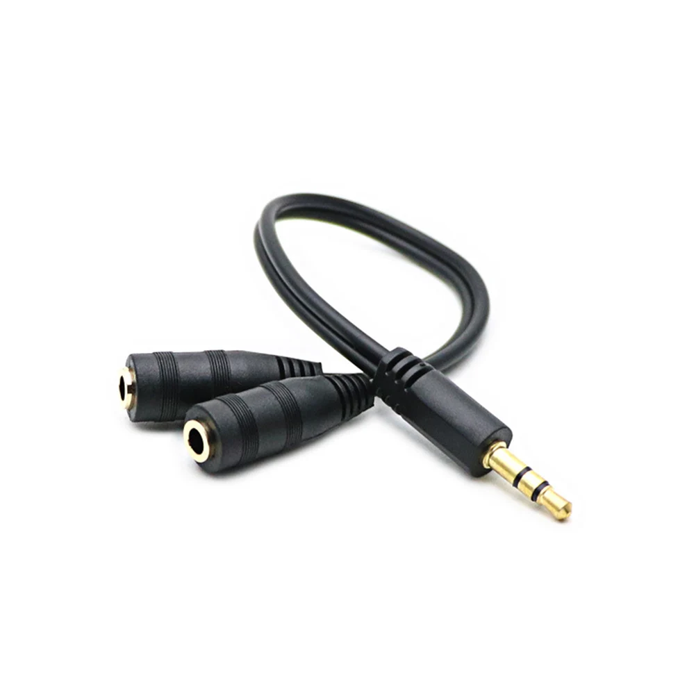 

3 .5mm Headphone Adapter Stereo Audio Signal Adaptor Cable 3.5 Earphone Y Splitter Male Female