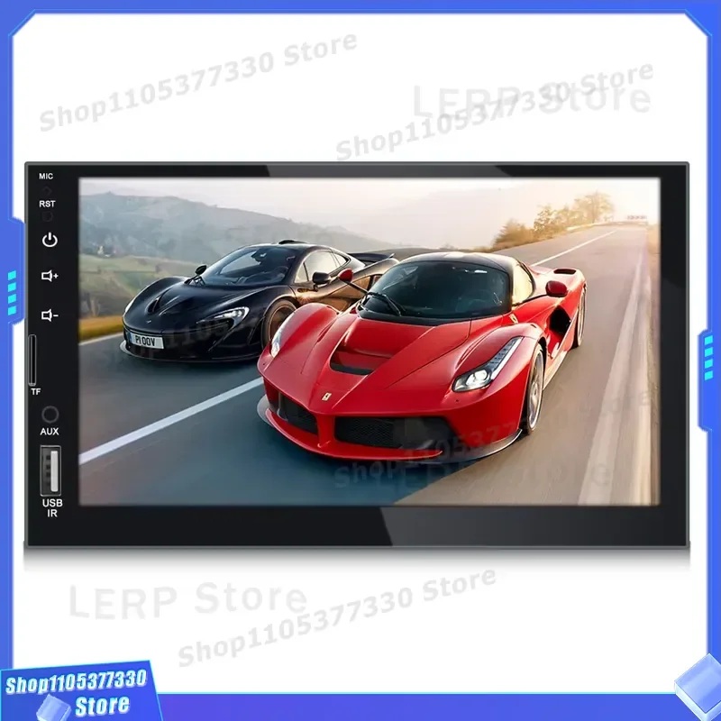 7 Inch Universal Car Radio Stereo MP5 Player Full Touch Screen Video DVD Multimedia System Support Carplay F133 Model