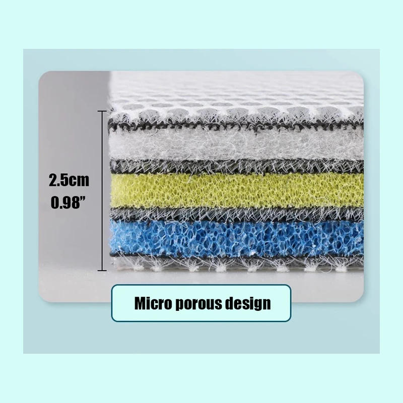 15D Aquarium Filter Media Sponge 15 Layers Fish Tank No Glue Foam Biochemical Cotton Filter Pad Aquarium Accessories Skimmer