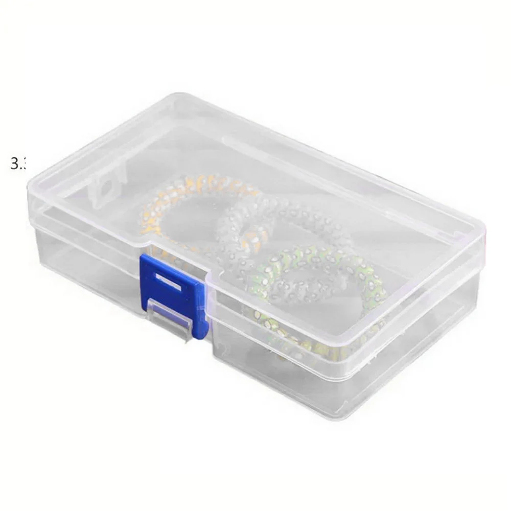 5PCS Storage Boxes Clear Sorted Storage Box Dustproof Sundries Organization Case Transparent Cosmetic Jewelry Storage Plastic