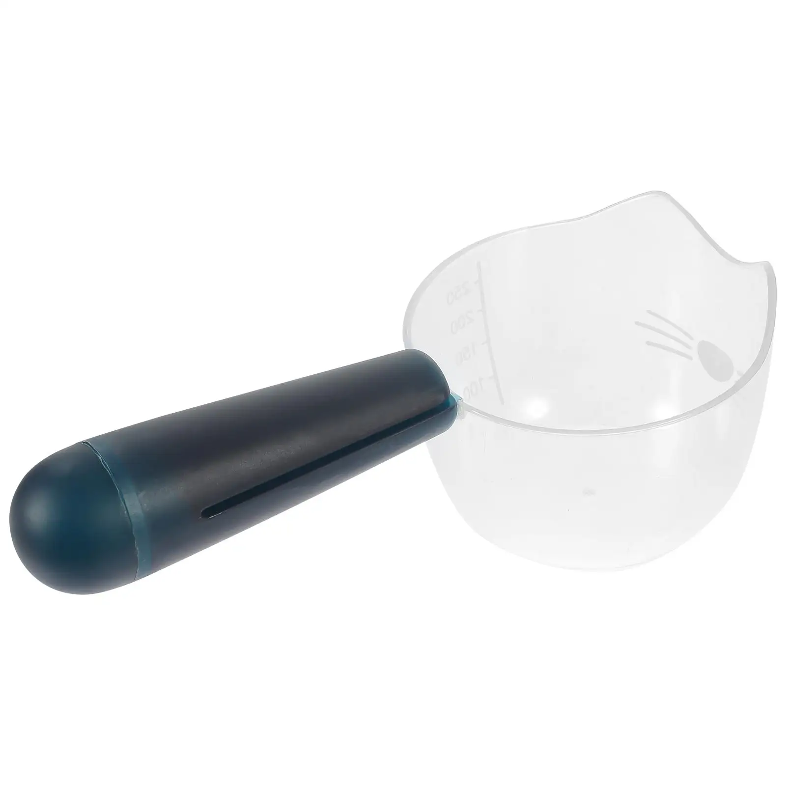 

Wet Food Scoop Bag ClipBlue Transparent Cup Measuring Scale for Easy Pet Feeding Cat Dog Food Storage Spoon