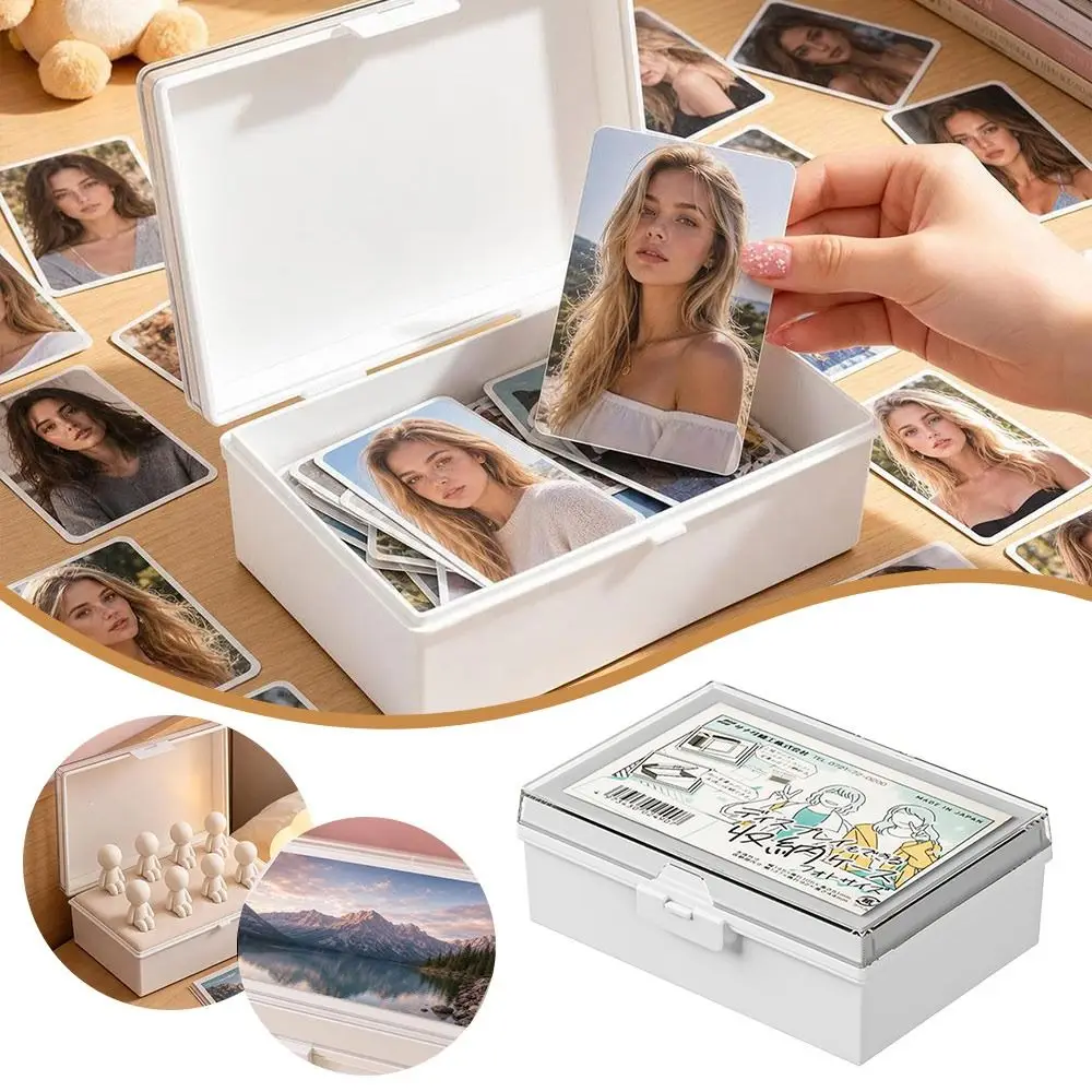 Flip Cover Storage Box Rectangular Shape Jewelry Container Storage Case Dust-proof Desktop Organizer for Storing Jewelry