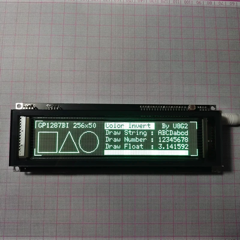 VFD 6.1 Inches VFD256X50 GP1287 Fluorescent Graphic Display Module