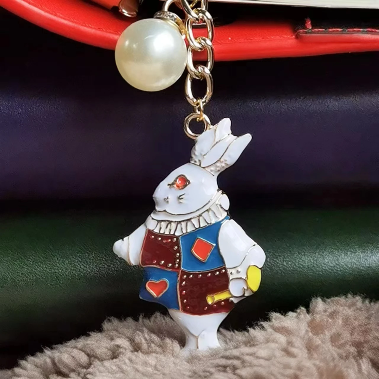 Vintage Rabbit Poker Stacking Cups Pendants Cute Ornaments Ins Style Book Decoration Notebook Planner Accessories