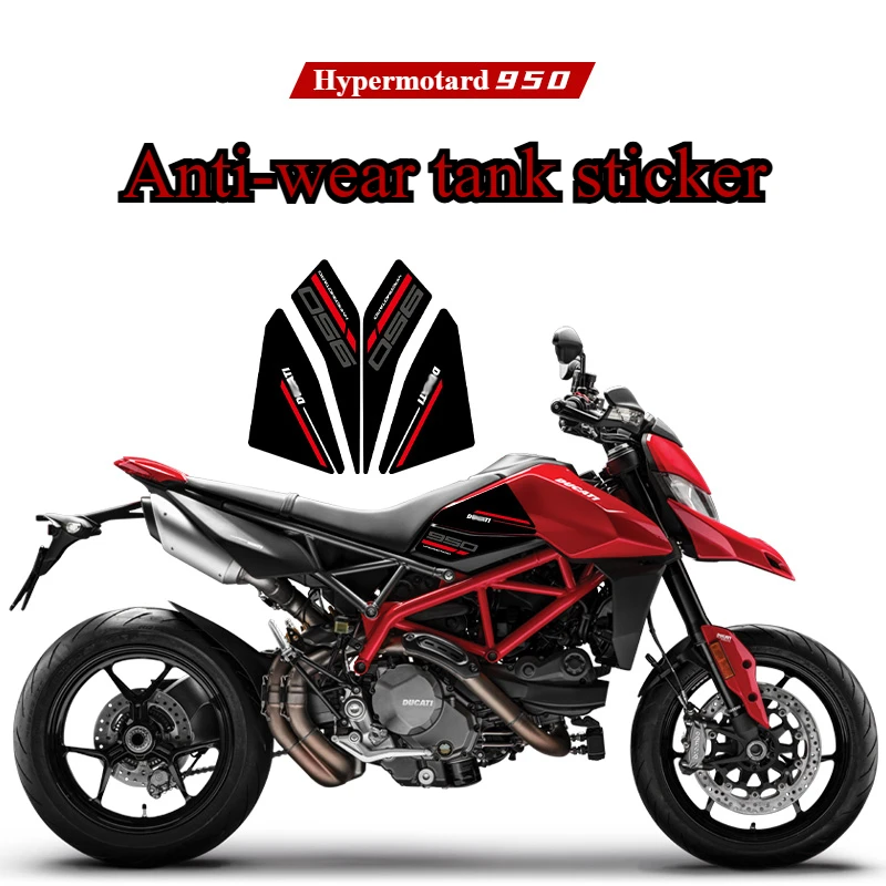 

For Ducati Hypermotard950 Tank with Fish Bone and Anti-slip and Anti-wear Protective Sticker Modification motorcycle sticker