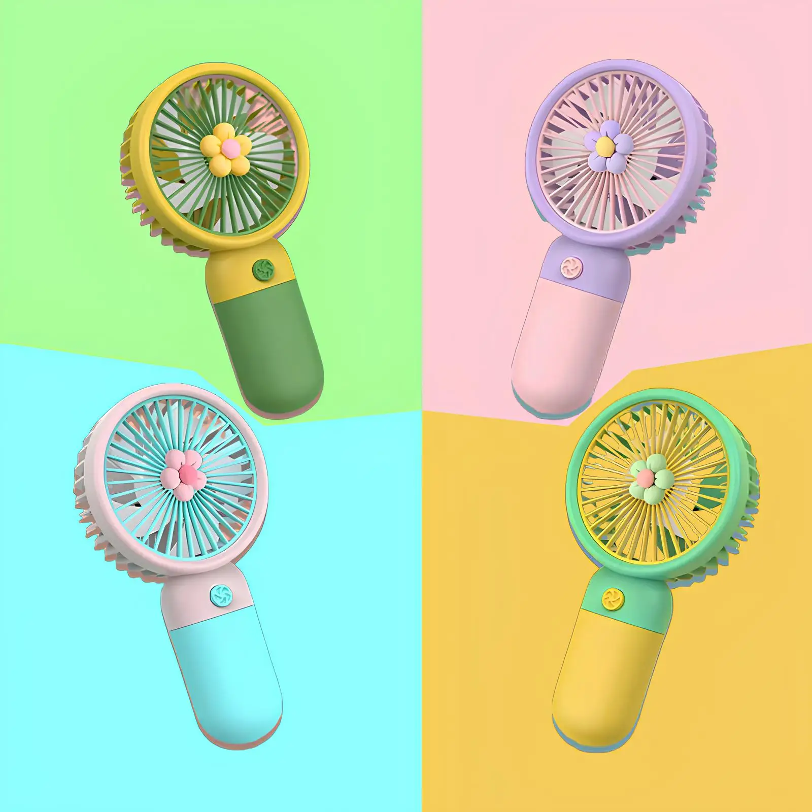 USB Mini Wind Power Handheld Fan Convenient And Ultra-quiet Fan High Quality Portable Student Office Cute Small Fans for Summer