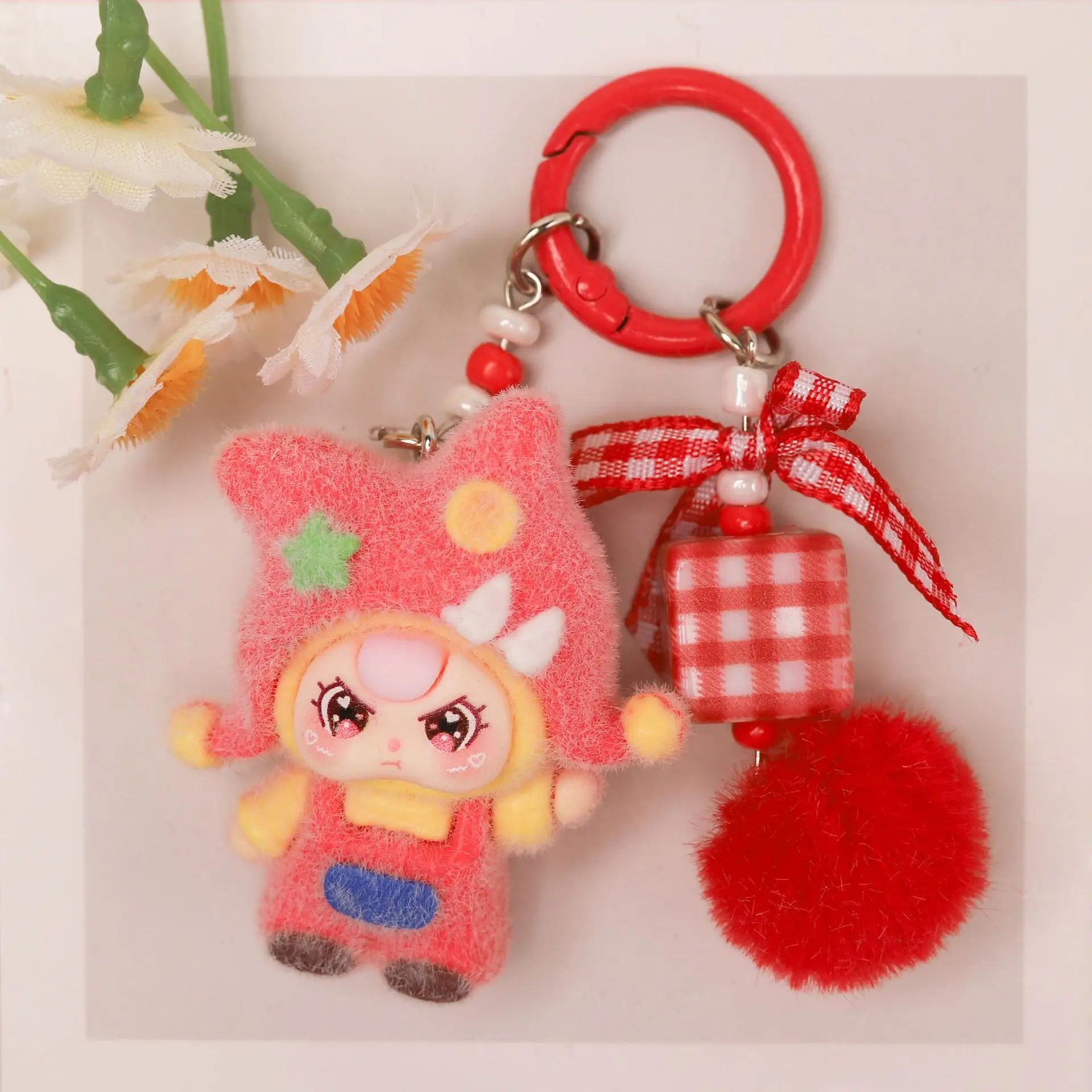 

New model Baby Three Keychain Party Gifts New Year Christmas Birthday Gifts Cute Keychains