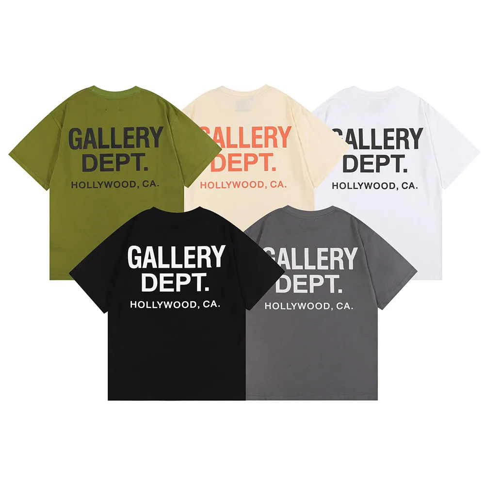

GALLERY DEPT Classic Alphabet Print Loose High Street Short Sleeve T-Shirt