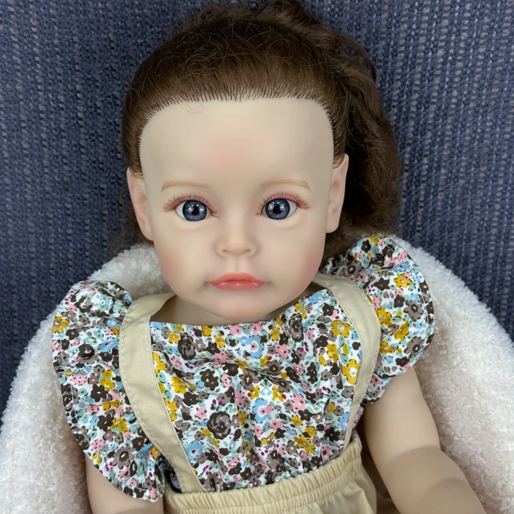 55 cm realistica bambola rinata in plastica morbida simulazione baby doll casa da gioco per bambini bambola regalo di compleanno con arti mobili W-2163