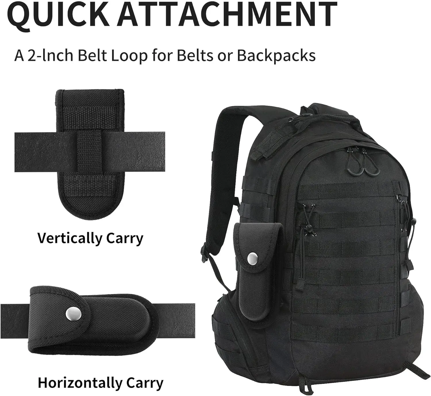 Multi-Functional Nylon Pouch with Belt Loop for Fold Knife Sheath and More - Convenient Pocket Carry and Storage Solution