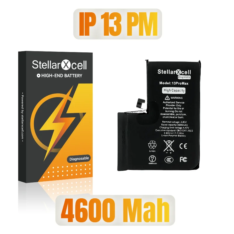 StellarXcell Diagnostische Batterij tonen echt deel geen pop up bericht voor iphone 12mini 13Pro 14Plus 15Promax batterij vervanging