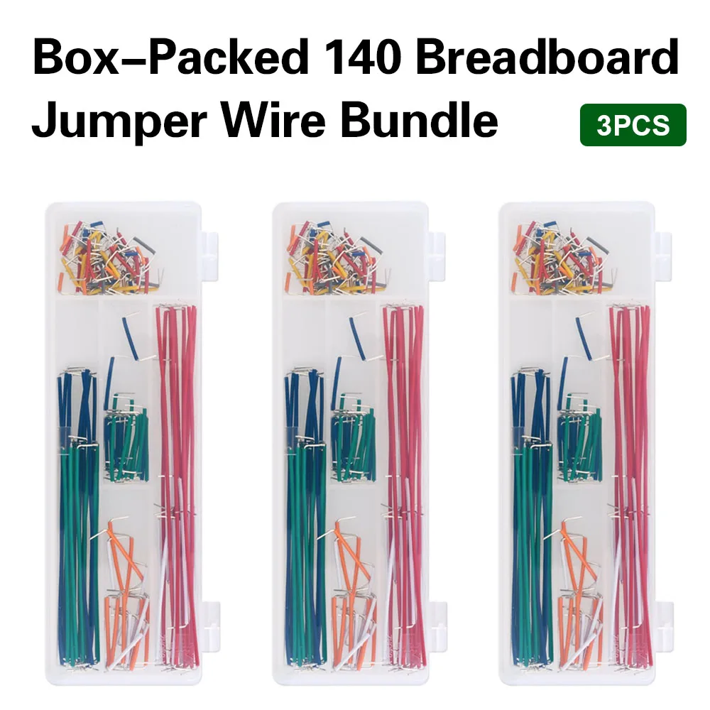 3PCS/Lot Hi-Q 140 pcs U Shape Solderless Breadboard Jumper Cable Wire Kit For Arduino Shield For raspberry pi Drop Shipping