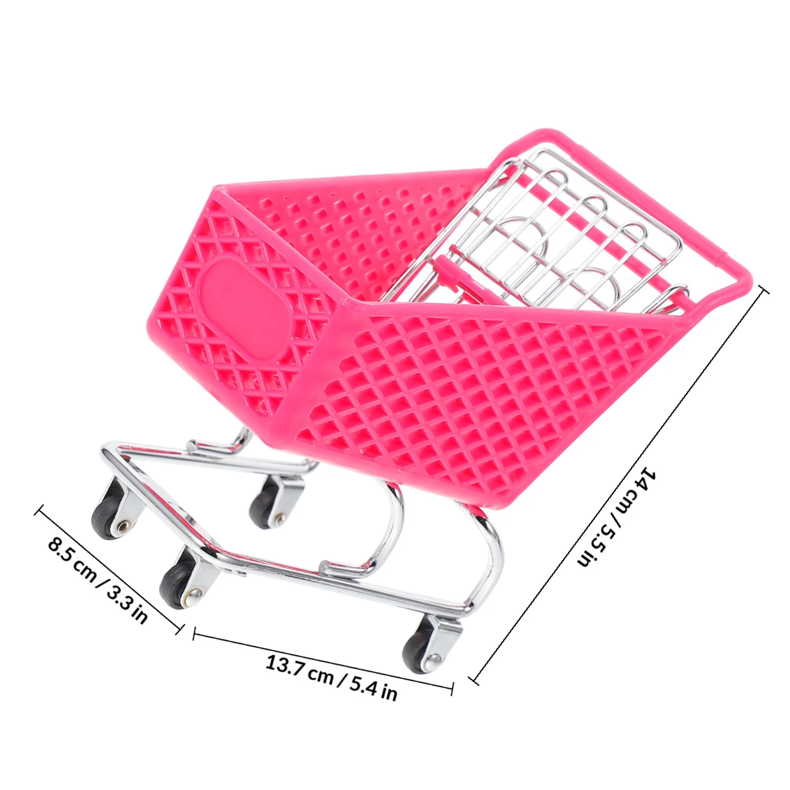 Mini Shopping Cart Creative Iron Craft Storage Basket For Table Decoration Home Organization Rough Metal Artware Organizer