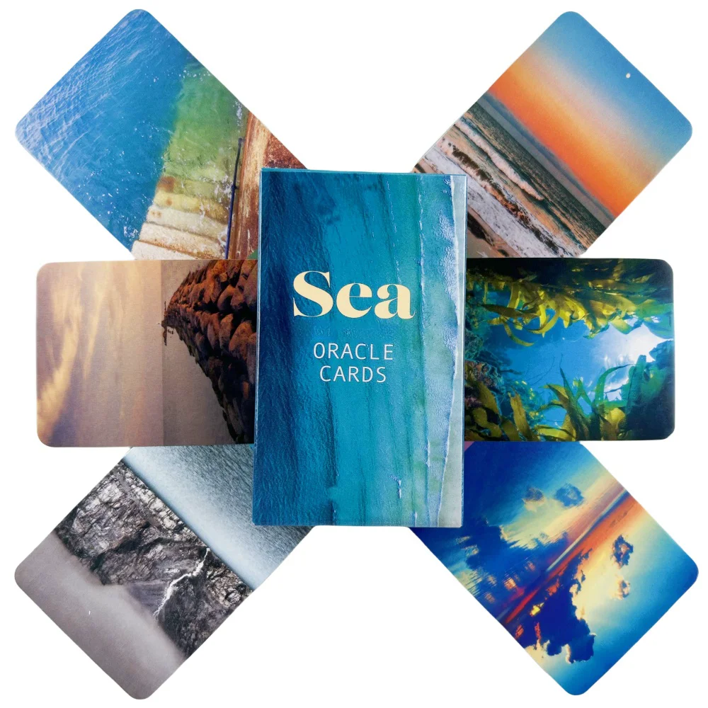 Sea Soul Oracle Cards A 48 English Visions Divination Edition Deck Borad Games Lenoramnd Tarot  For Party Playing