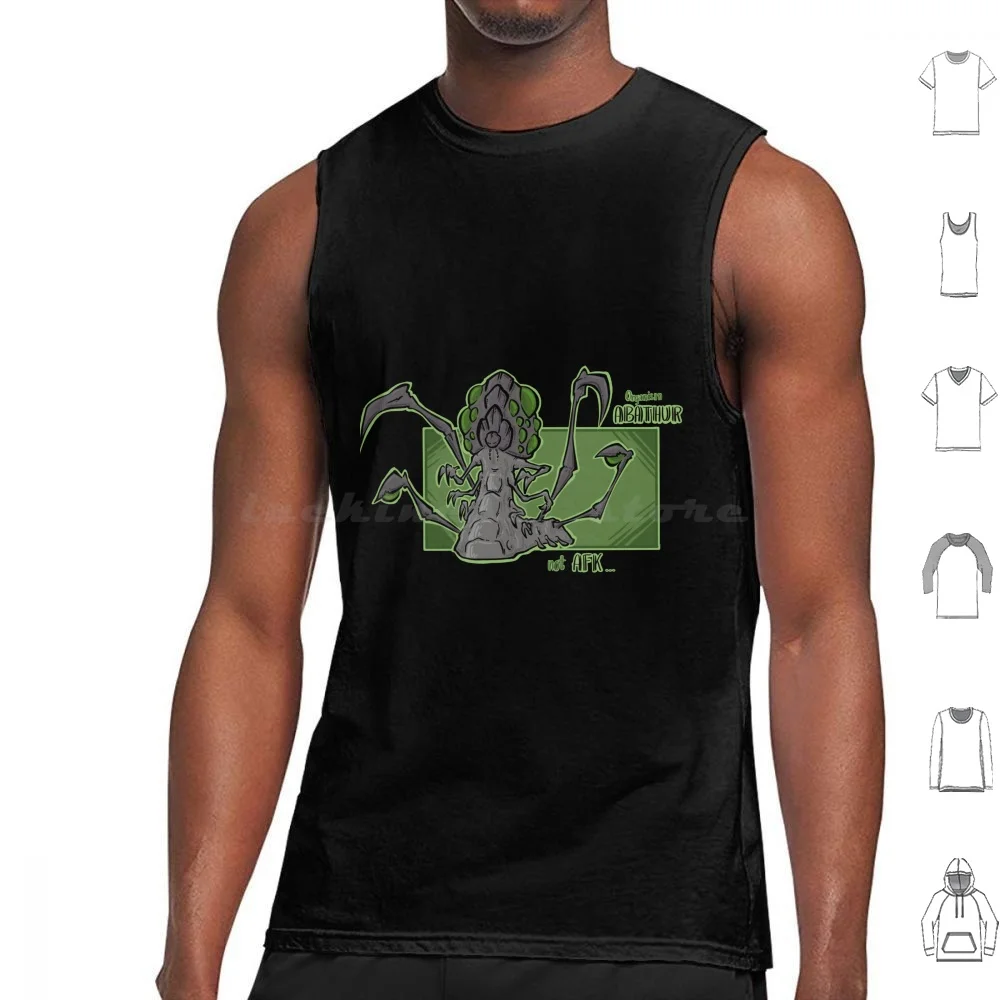 

Abathur Not Afk Tank Tops Print Cotton Heroes Of The Hero Assassin Tank Chibi Cute Gaming Nerd Starcrft Abathur Abatur