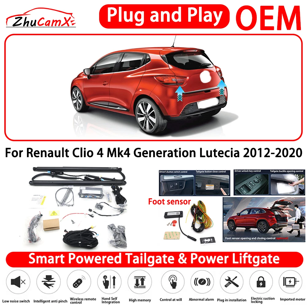 for Renault Clio 4 Mk4 Generation Lutecia 2012-2020 Smart Powered Tailgate Power Liftgate Automatic Rear Trunk Tailgate Actuator