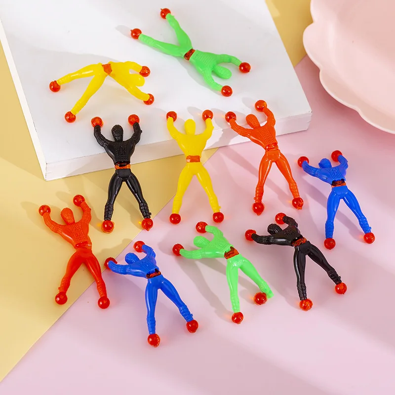 20Pcs Funny Sticky Wall Climber Men’s Party Toys for Kids Boy Birthday Party Favors Pinata Fillers Gift Bag Carnival Prizes