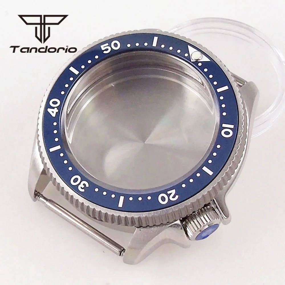 37mm Brushed 200M Dive Watch Case 3.8 Crown Sapphire Glass 120-Click Ceramic Bezel Insert Fit NH35 NH36 NH34 ETA2824 PT5000 Movt